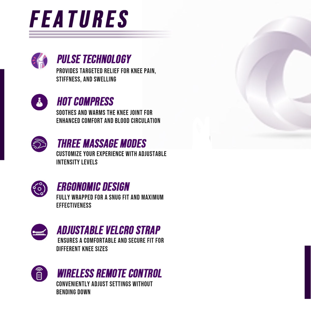 Smart Knee Massager - Ultimate Relief for Knee Pain and Stiffness