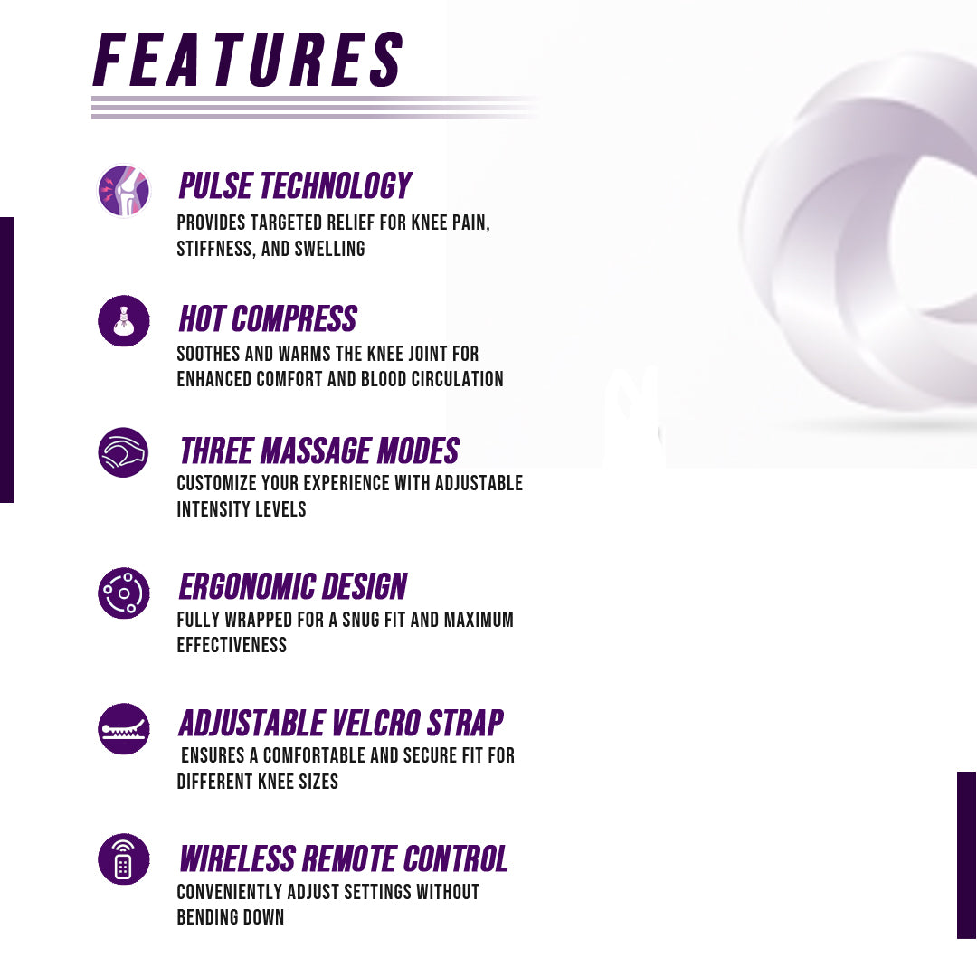 Smart Knee Massager - Ultimate Relief for Knee Pain and Stiffness